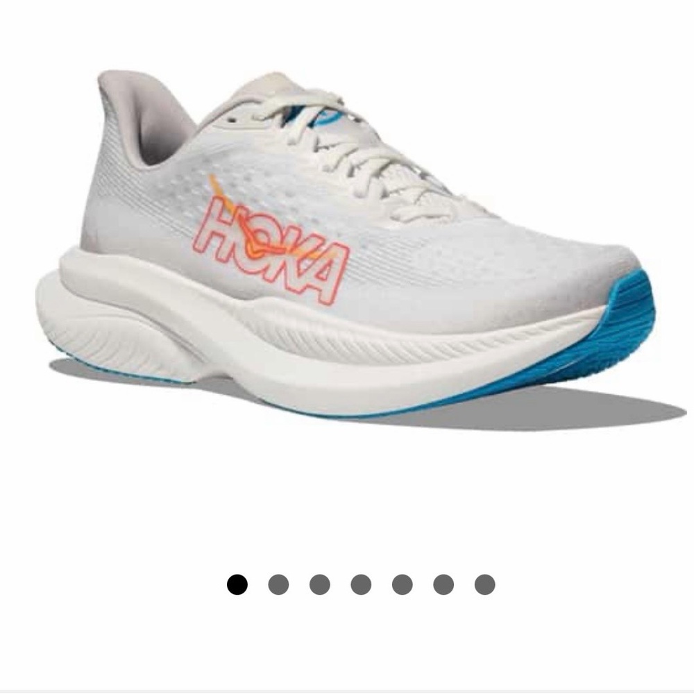 Hoka Women's Mach 6 White/Nimbus Cloud Size 7.5